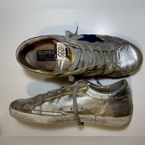 Golden Goose Metallic Superstar Size 40